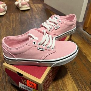 Vans Women's Light Pink Canvas Sneakers